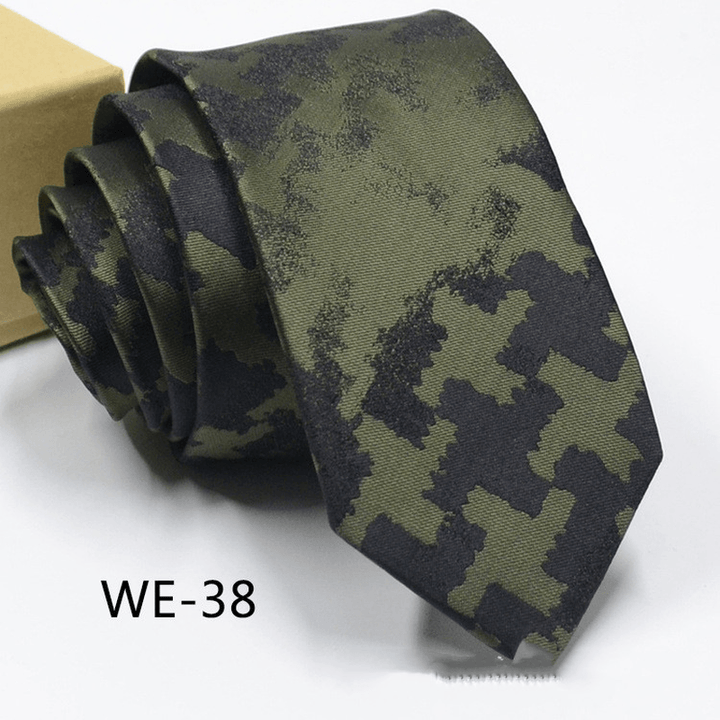 6CM Trendy Men'S 1960 Needle Fine Made Nano Waterproof Tie - MRSLM