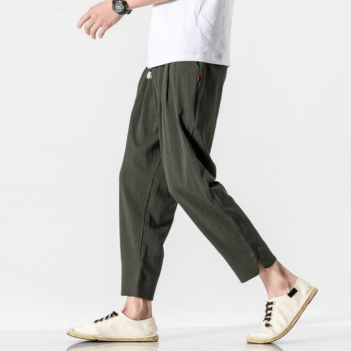 Trendy Retro Harlan Cropped Pants Men - MRSLM