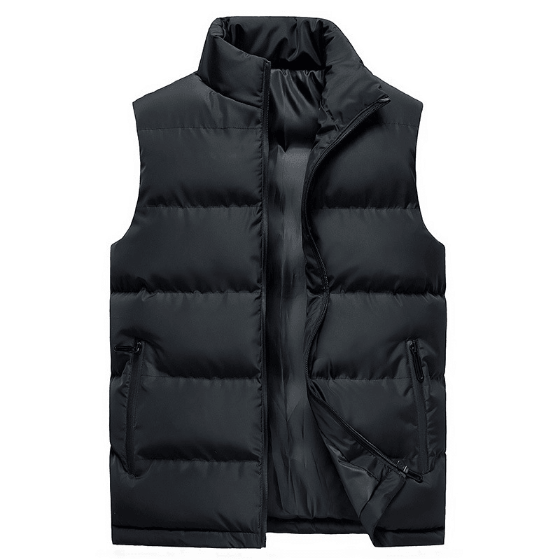 Thickened warm zip vest, view 6 - MRSLM