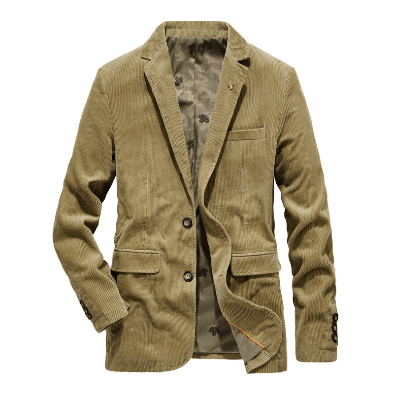 casual plain lapel blazer, view 4 - MRSLM
