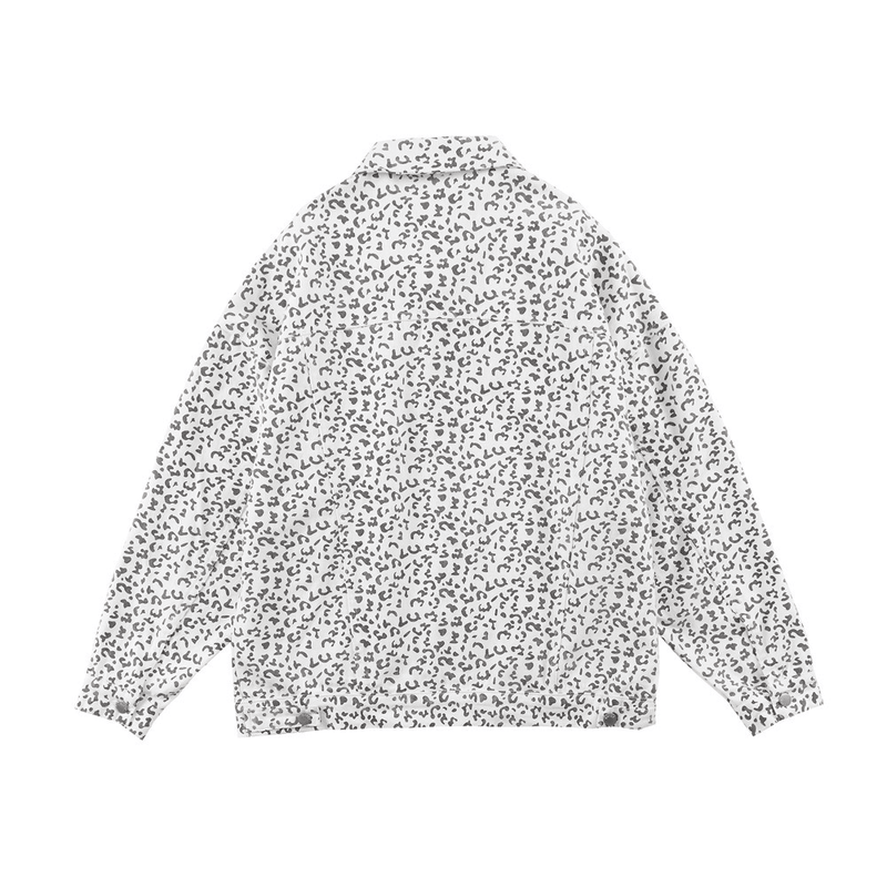 Men's leopard print denim jacket, view 2 - MRSLM
