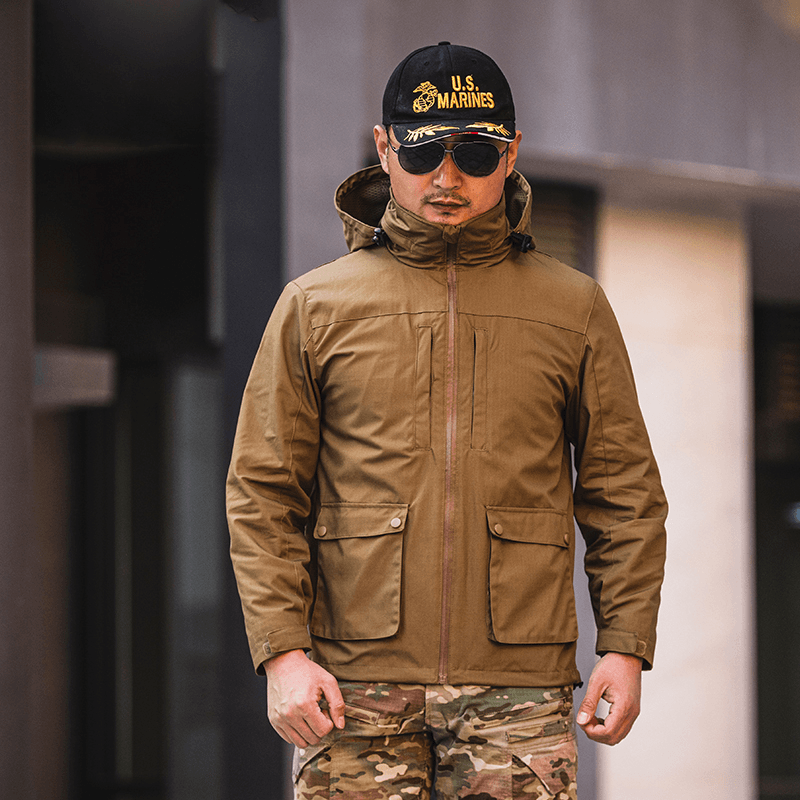 men's outdoor camouflage jacket, view 5 - MRSLM