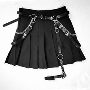 Gothic adjustable punk belt and leg ring, view 4 - MRSLM