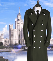 long woolen windbreaker coat - MRSLM