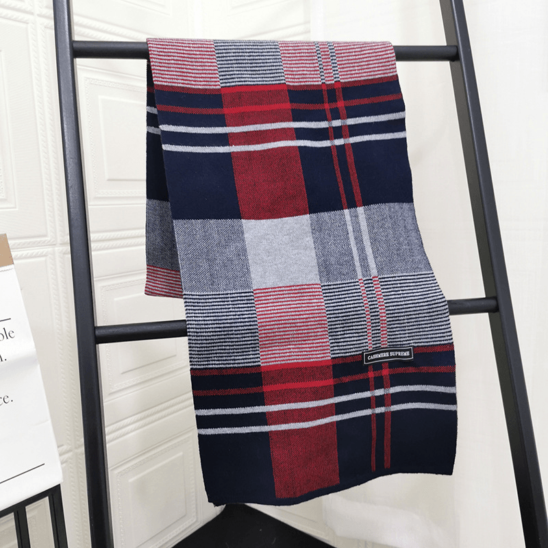 men's knitted scarf, view 7 - MRSLM