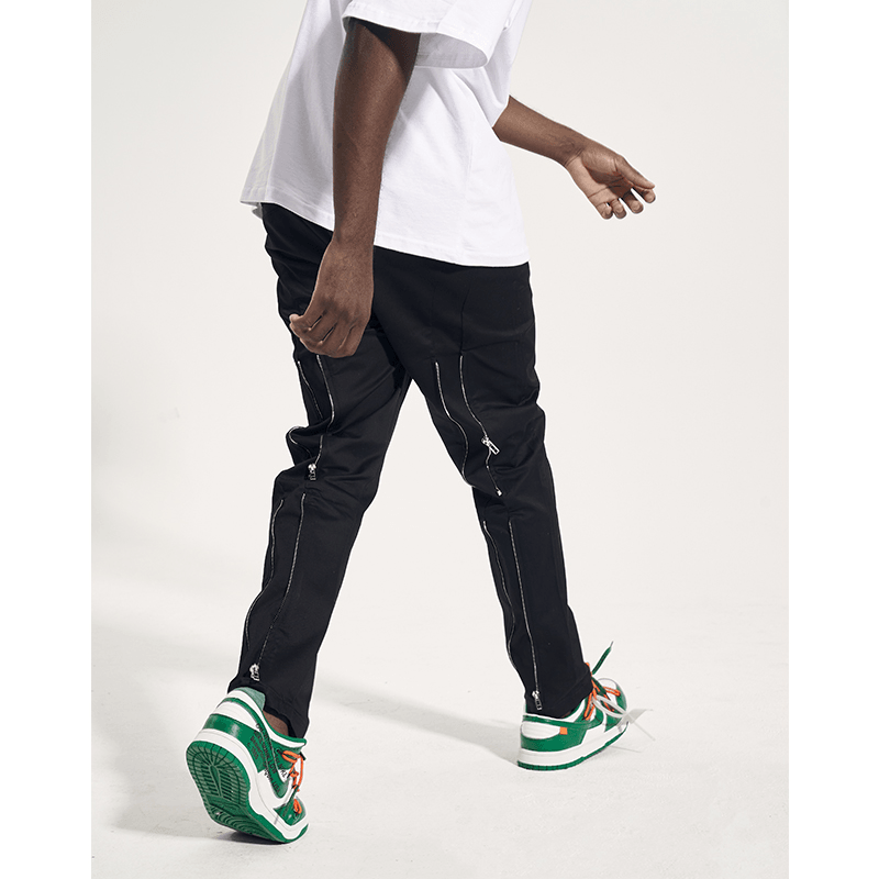 mens slim-fit casual trousers, view 3 - MRSLM
