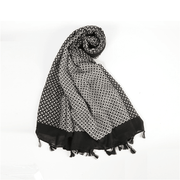 cotton linen flower scarf, view 5 - MRSLM