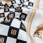 women's mulberry silk twill square scarf, view 7 - MRSLM