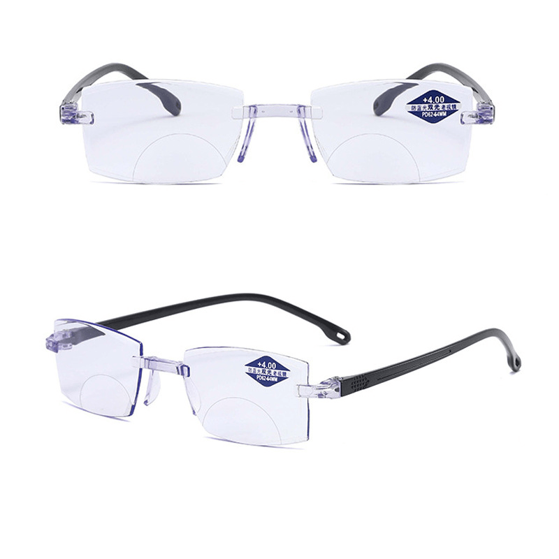 diamond cut anti-blue light reading glasses, view 6 - MRSLM