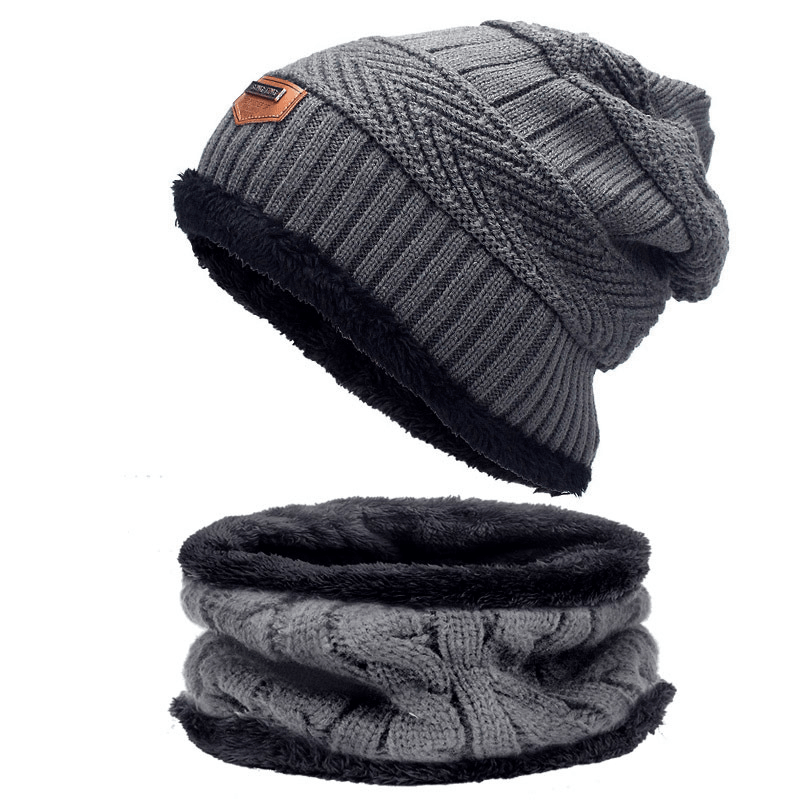 Knitted wool hat and scarf set, view 16 - MRSLM