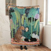 jungle print sofa blanket - MRSLM