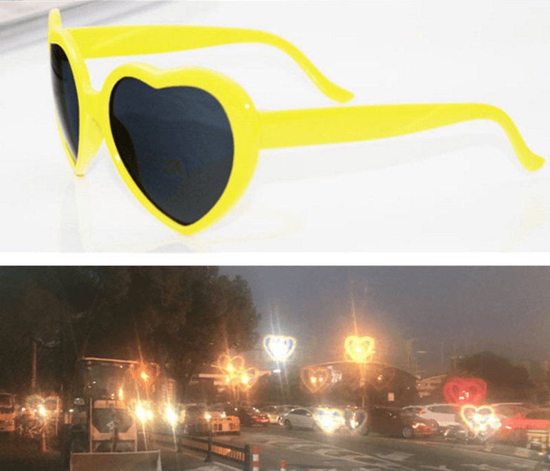 heart shaped effect glasses, view 9 - MRSLM