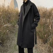 men's mid-length korean style coat, view 3 - MRSLM