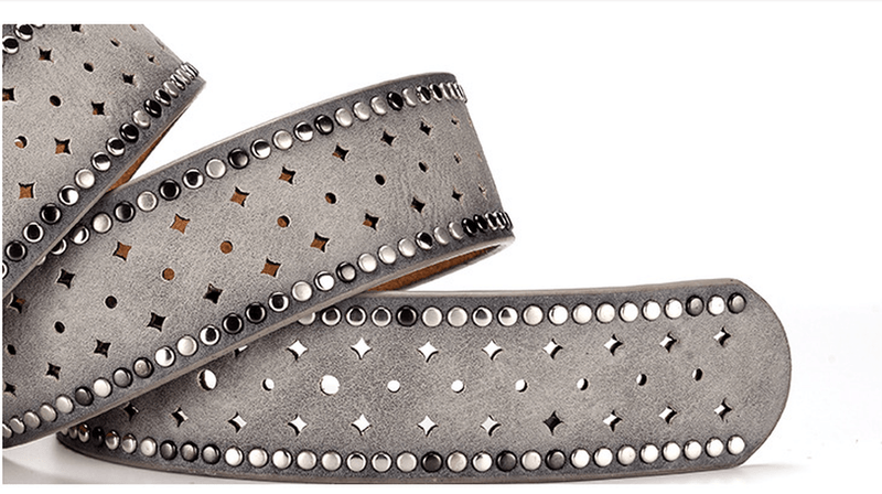 Women's rhinestone rivet belt, view 13 - MRSLM