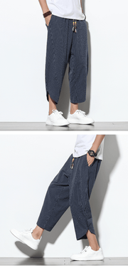 men's striped harem pants, view 8 - MRSLM