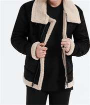 men's deerskin velvet zip jacket - MRSLM