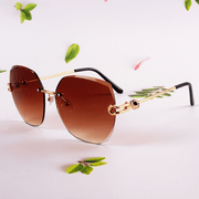 Planet-shaped rimless sunglasses, view 10 - MRSLM