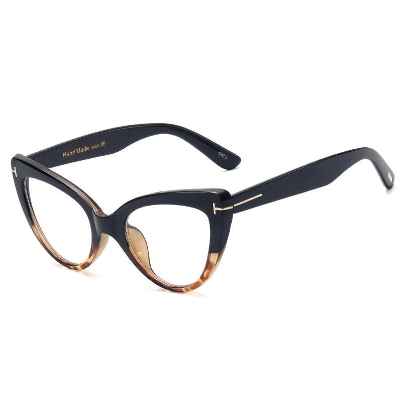 cat eye anti-blue light glasses, view 3 - MRSLM