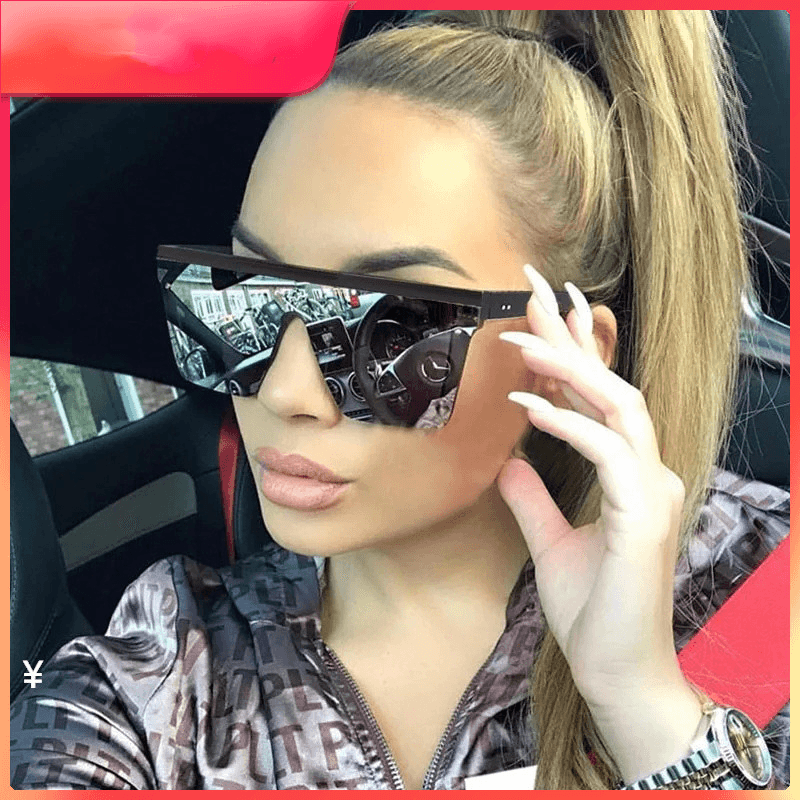 oversize round polarized sunglasses - MRSLM