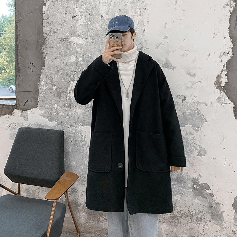 men's mid-length thick coat - MRSLM