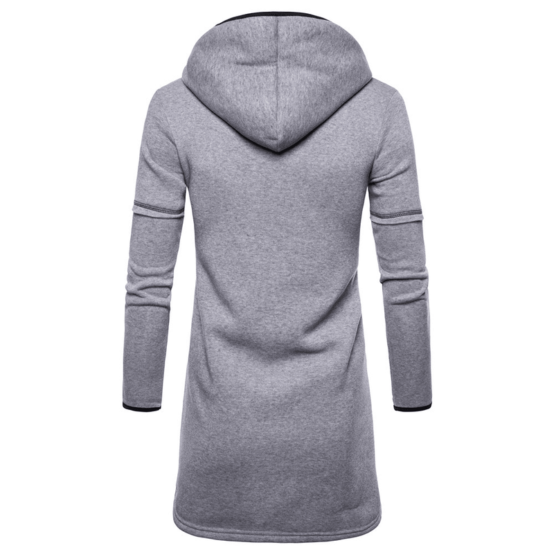 men's hooded mid-length cardigan, view 3 - MRSLM