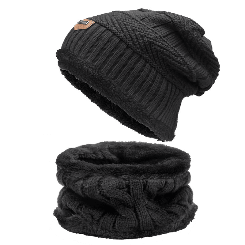 Knitted wool hat and scarf set, view 21 - MRSLM