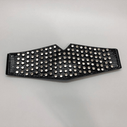 women's decorative PU leather waist belt, view 4 - MRSLM