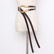 women's horseshoe buckle cowhide belt - MRSLM