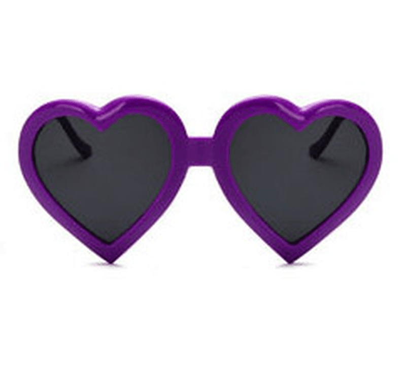 Girls' cute colorful heart sunglasses, view 6 - MRSLM