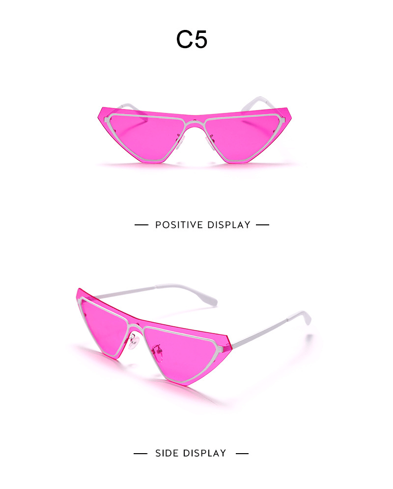 women's rimless one-piece sunglasses, view 10 - MRSLM