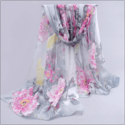 ladies chiffon scarf, view 2 - MRSLM