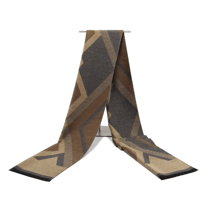 men's diamond plaid scarf - MRSLM