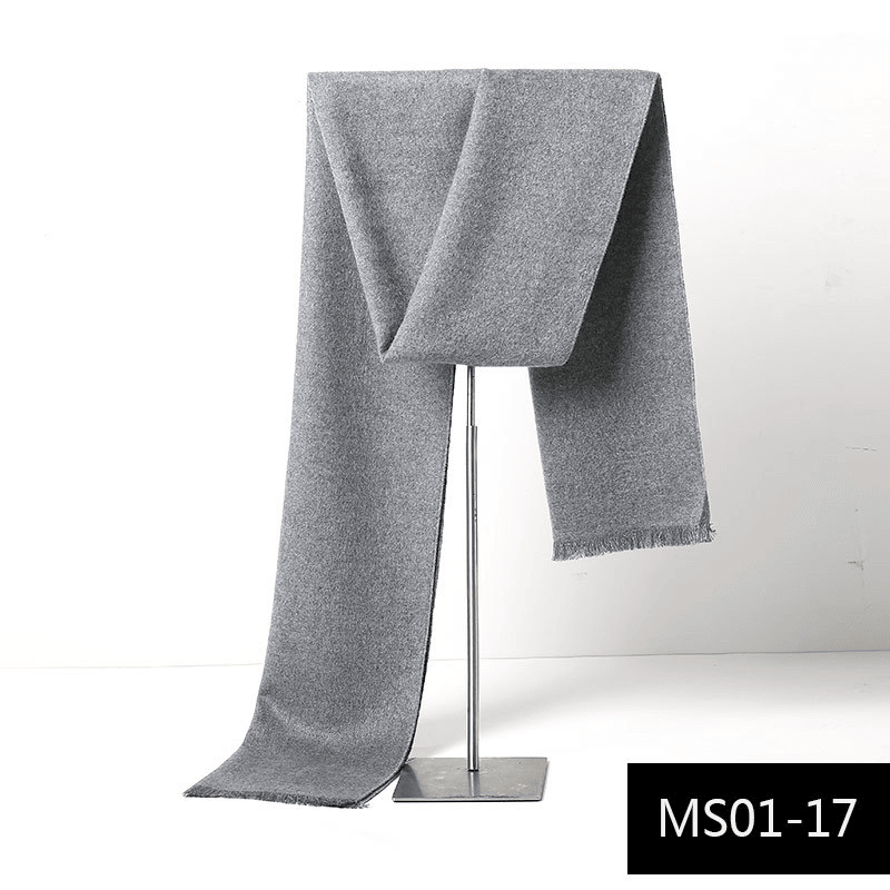 Men's plaid imitation cashmere scarf, view 13 - MRSLM