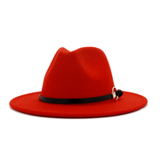 Wool felt jazz hat with belt, view 6 - MRSLM