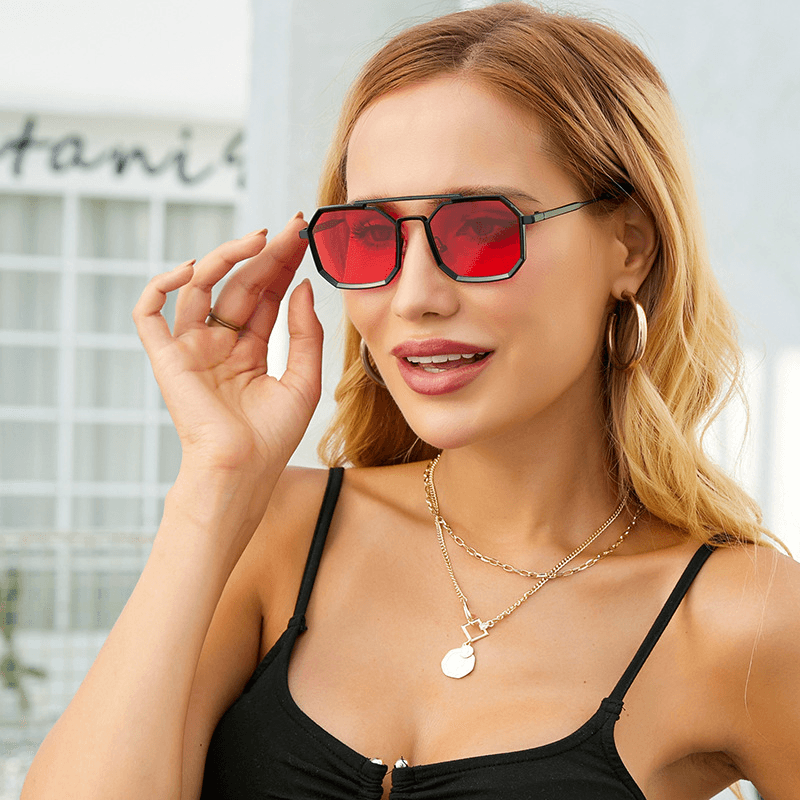 steampunk double bridge sunglasses, view 2 - MRSLM