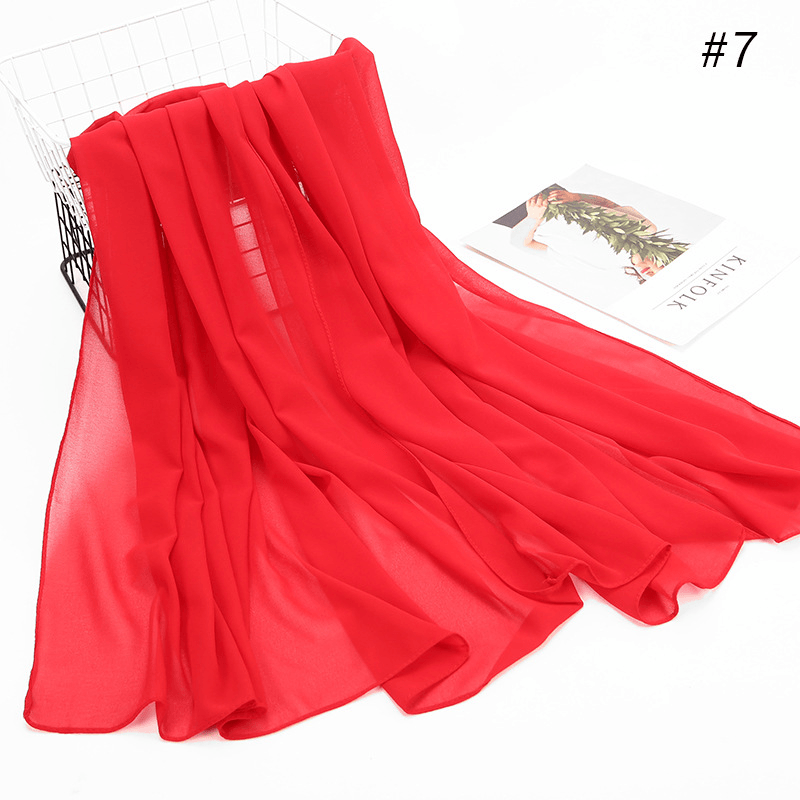 women's chiffon hijab headscarf, view 12 - MRSLM