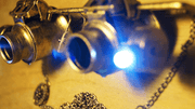 bronze retro microscope glasses, view 2 - MRSLM