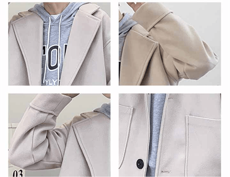 men's mid-length thick coat, view 6 - MRSLM
