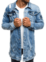 men's ripped denim jacket, view 5 - MRSLM
