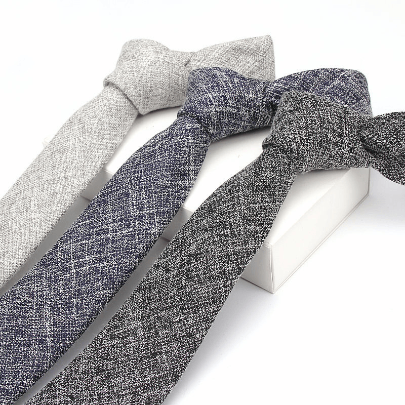 men's super narrow cotton necktie - MRSLM