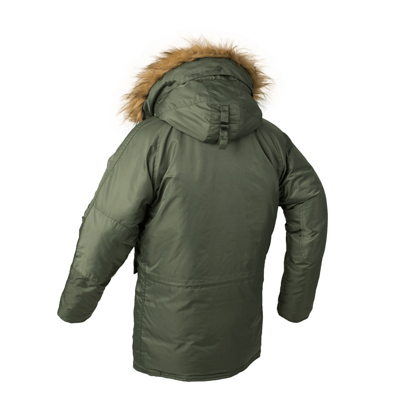 Men's aviator quilted winter coat, view 2 - MRSLM