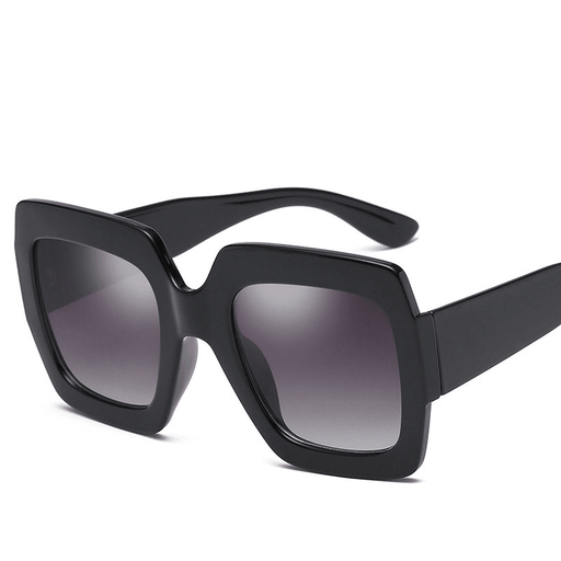 women's big frame box print sunglasses - MRSLM