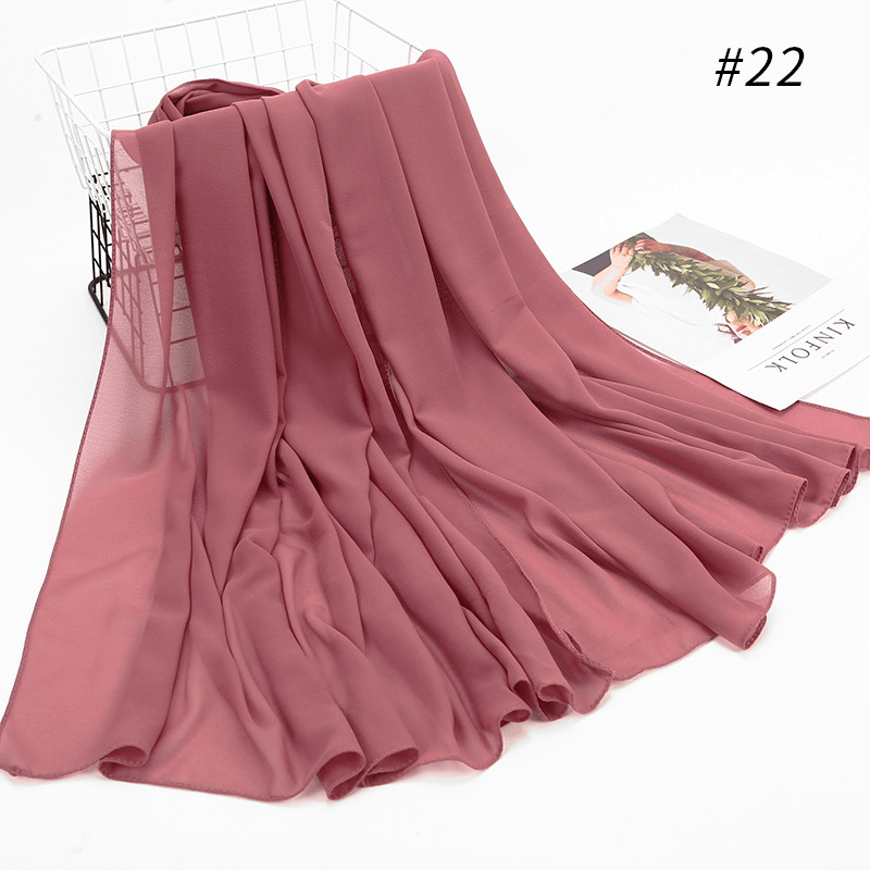 women's chiffon hijab headscarf, view 27 - MRSLM