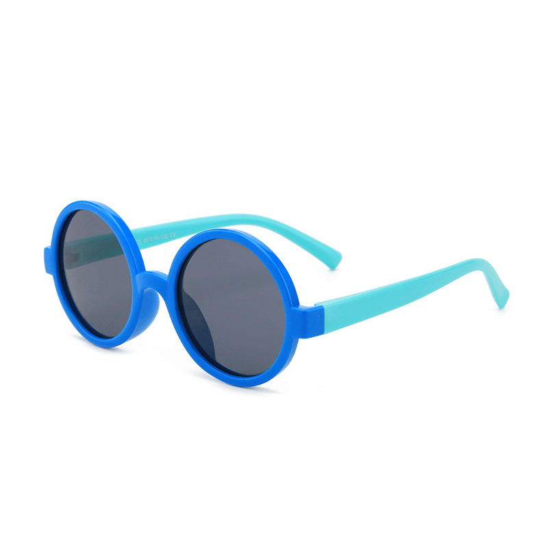Kids' round polarized silicone sunglasses, view 3 - MRSLM