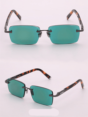 dark green crystal lens sunglasses, view 7 - MRSLM