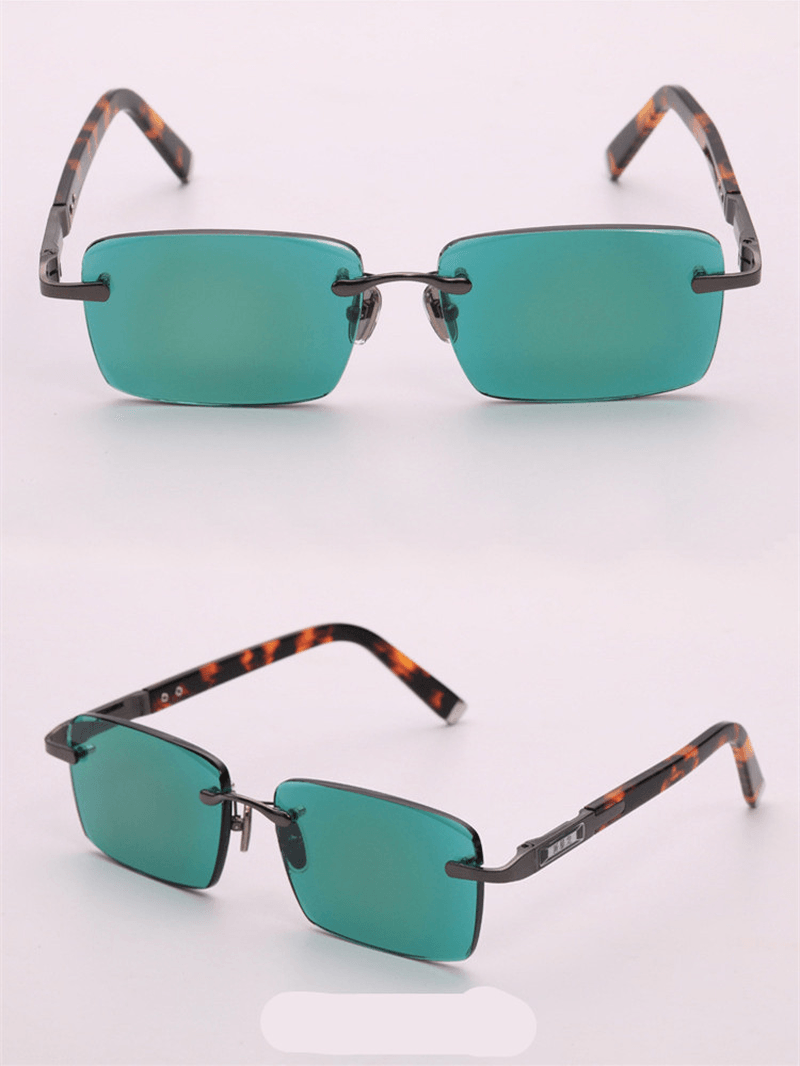 dark green crystal lens sunglasses, view 7 - MRSLM