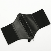 Women's wide elastic waist belt, view 2 - MRSLM