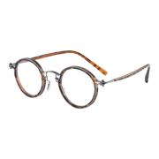 Retro round blue light filtering glasses, view 6 - MRSLM