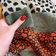 leopard print double-sided scarf, view 5 - MRSLM