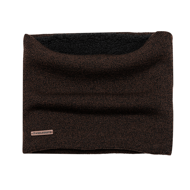 men's knitted pullover scarf, view 3 - MRSLM